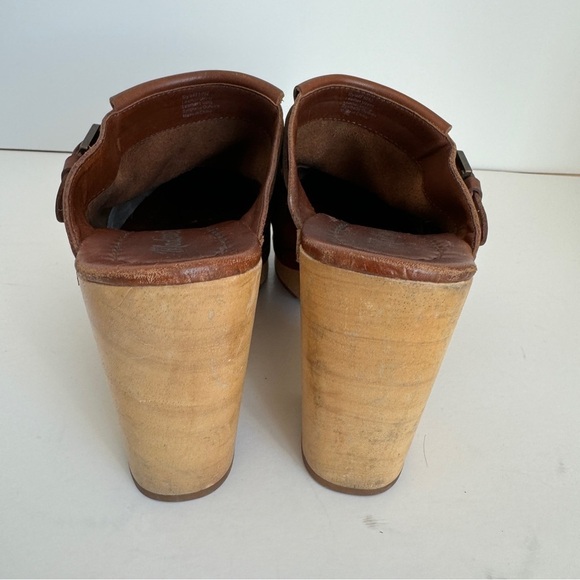 Madewell Womens Y2K Retro Classic Clog With Fringe Brown Leather Size 8.5 - Picture 8 of 9